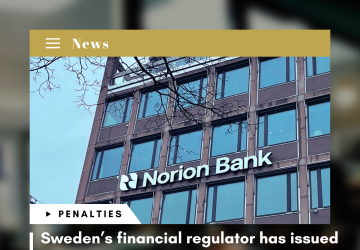 Swedish Regulator Fines Norion Bank €8.33 Million for AML Breaches